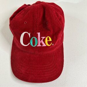 Coke Red Corduroy Cap
